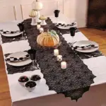 Halloween Tablecloth Lace Mesh Cloth tag1