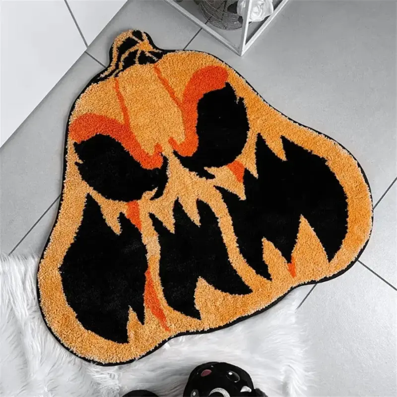 Halloween Theme Carpet Cashmere Floor Mat Non slip tag1