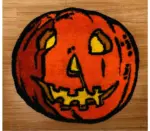Halloween Theme Carpet Cashmere Floor Mat Non slip tag1