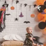 Halloween Theme Party Decoration Pumpkin Bat Scene Layout Hanging String tag1