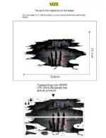 Halloween Theme Series Ruins Wall Stickers tag1
