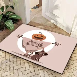 Halloween Themed Atmosphere Decorative Floor Mat