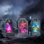 Halloween Tombstone Light Bar Haunted House Secret Room Dress Up Props tag1