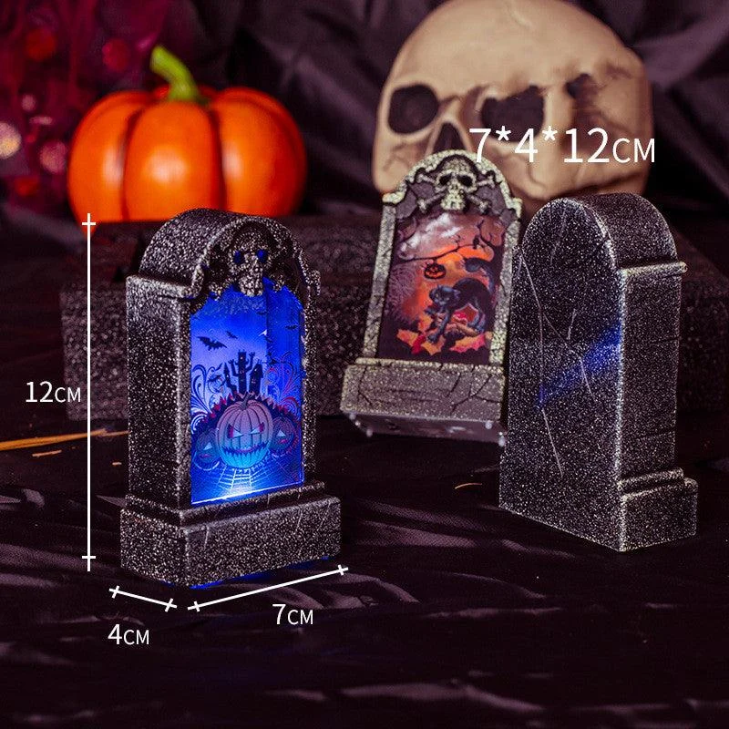 Halloween Tombstone Light Bar Haunted House Secret Room Dress Up Props -  - #tag1#