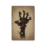 Halloween Vintage Iron Sheet Painting tag1