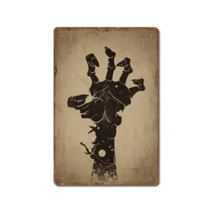 Halloween Vintage Iron Sheet Painting
