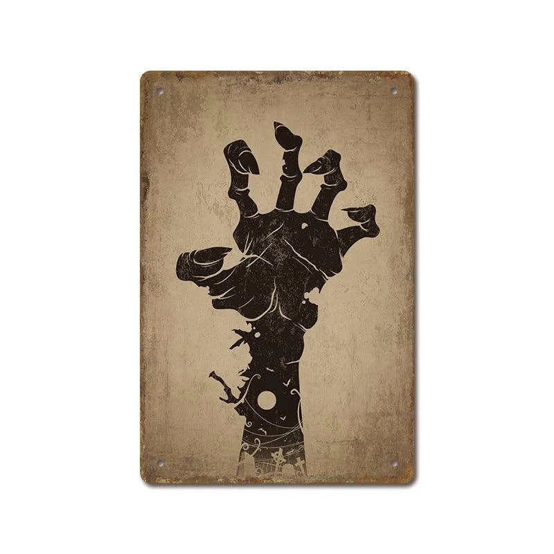 Halloween Vintage Iron Sheet Painting -  - #tag1#