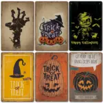 Halloween Vintage Iron Sheet Painting tag1