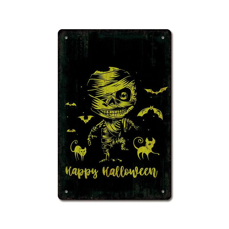 Halloween Vintage Iron Sheet Painting -  - #tag1#
