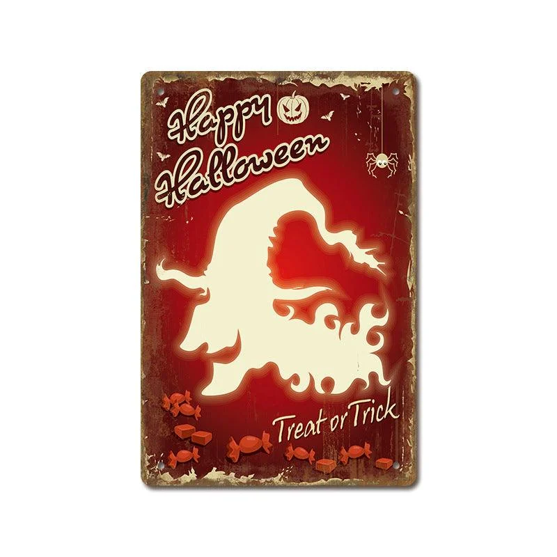 Halloween Vintage Iron Sheet Painting -  - #tag1#