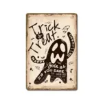 Halloween Vintage Iron Sheet Painting tag1