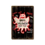Halloween Vintage Iron Sheet Painting tag1