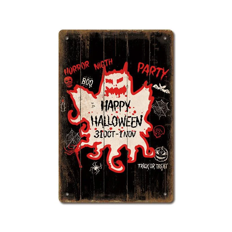 Halloween Vintage Iron Sheet Painting -  - #tag1#