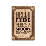 Halloween Vintage Iron Sheet Painting tag1