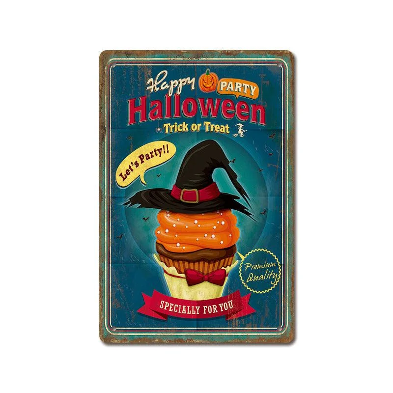 Halloween Vintage Iron Sheet Painting -  - #tag1#