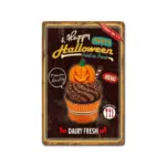 Halloween Vintage Iron Sheet Painting tag1