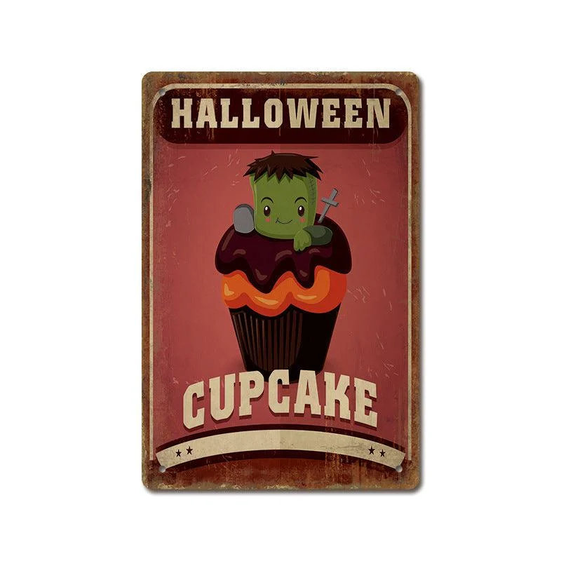 Halloween Vintage Iron Sheet Painting -  - #tag1#