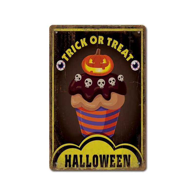 Halloween Vintage Iron Sheet Painting -  - #tag1#