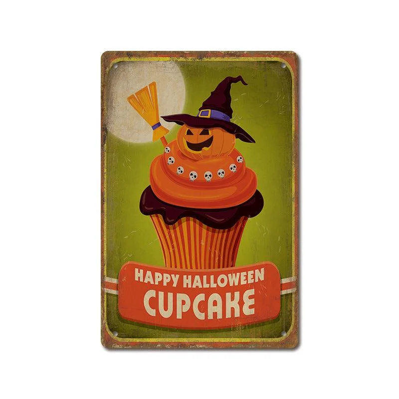 Halloween Vintage Iron Sheet Painting -  - #tag1#