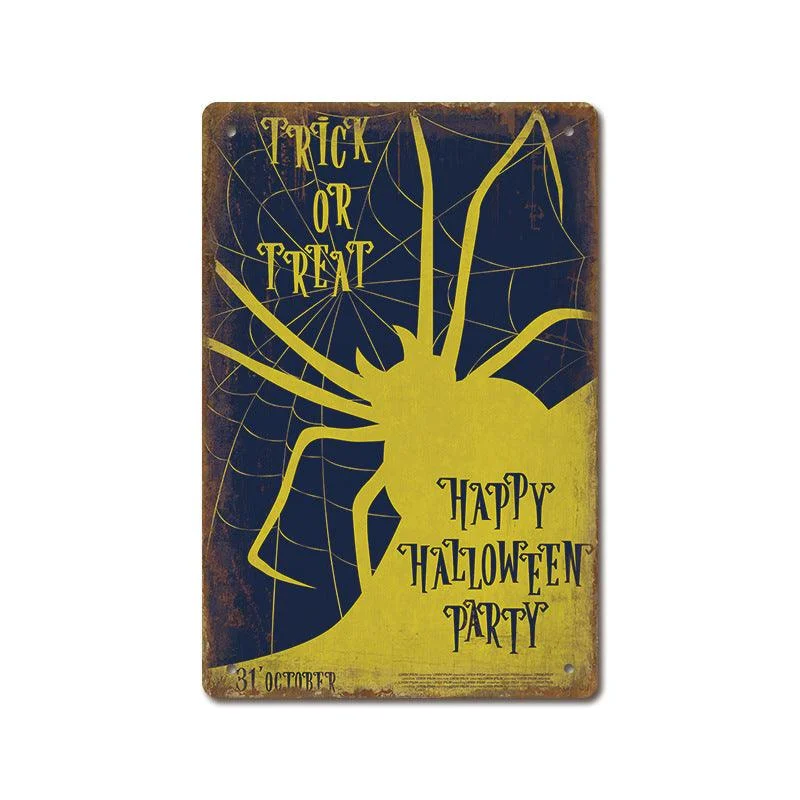 Halloween Vintage Iron Sheet Painting -  - #tag1#