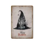 Halloween Vintage Iron Sheet Painting tag1