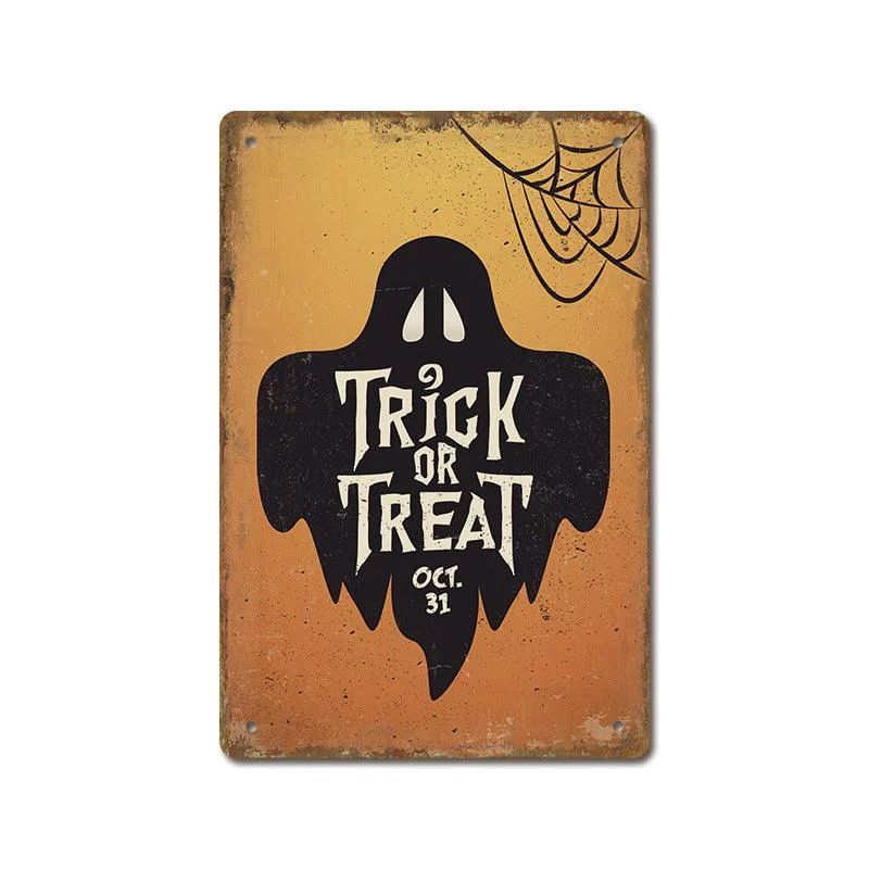 Halloween Vintage Iron Sheet Painting -  - #tag1#