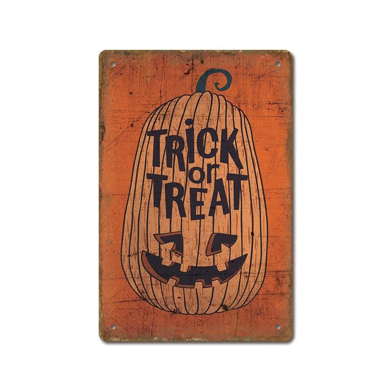 Halloween Vintage Iron Sheet Painting -  - #tag1#