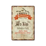 Halloween Vintage Iron Sheet Painting tag1