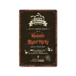 Halloween Vintage Iron Sheet Painting tag1