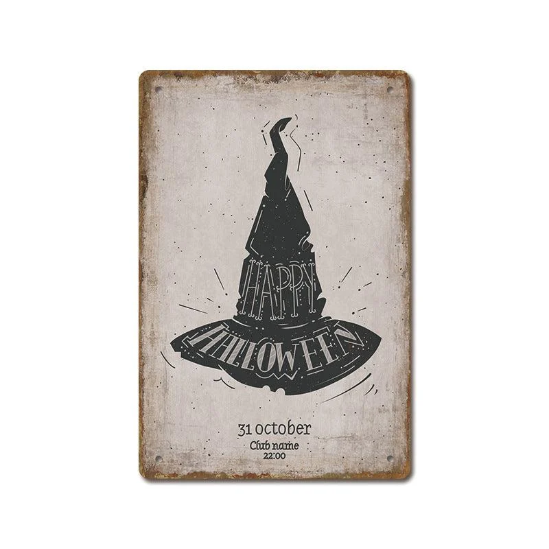 Halloween Vintage Iron Sheet Painting -  - #tag1#