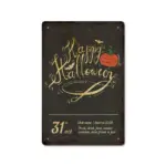Halloween Vintage Iron Sheet Painting tag1
