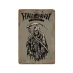 Halloween Vintage Iron Sheet Painting tag1