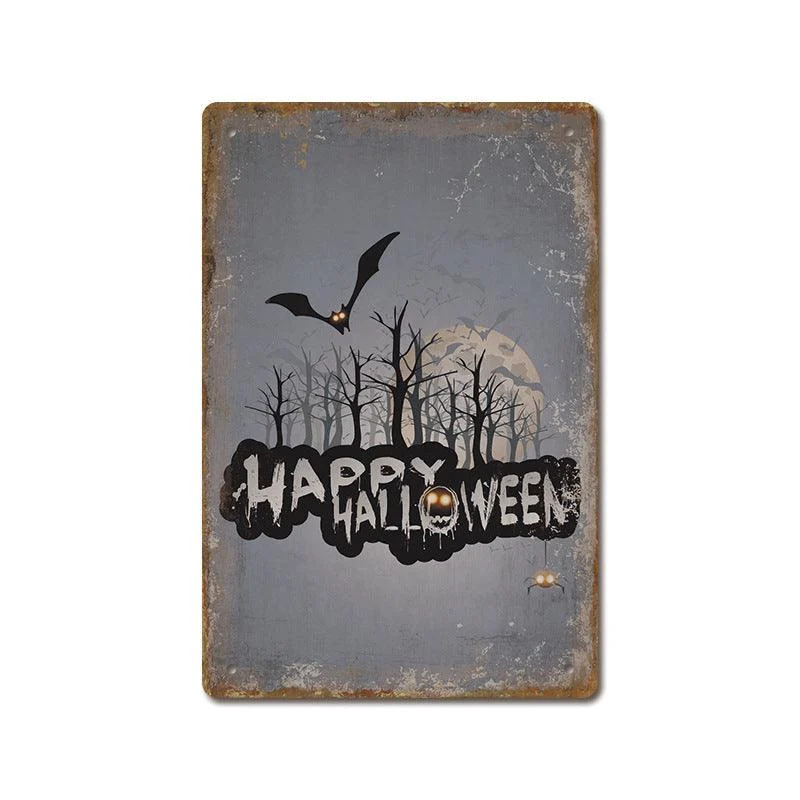 Halloween Vintage Iron Sheet Painting -  - #tag1#