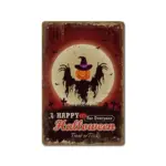 Halloween Vintage Iron Sheet Painting tag1