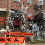 Halloween Warning Caution Tape Warning Line Halloween Decoration tag1
