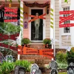 Halloween Warning Caution Tape Warning Line Halloween Decoration tag1