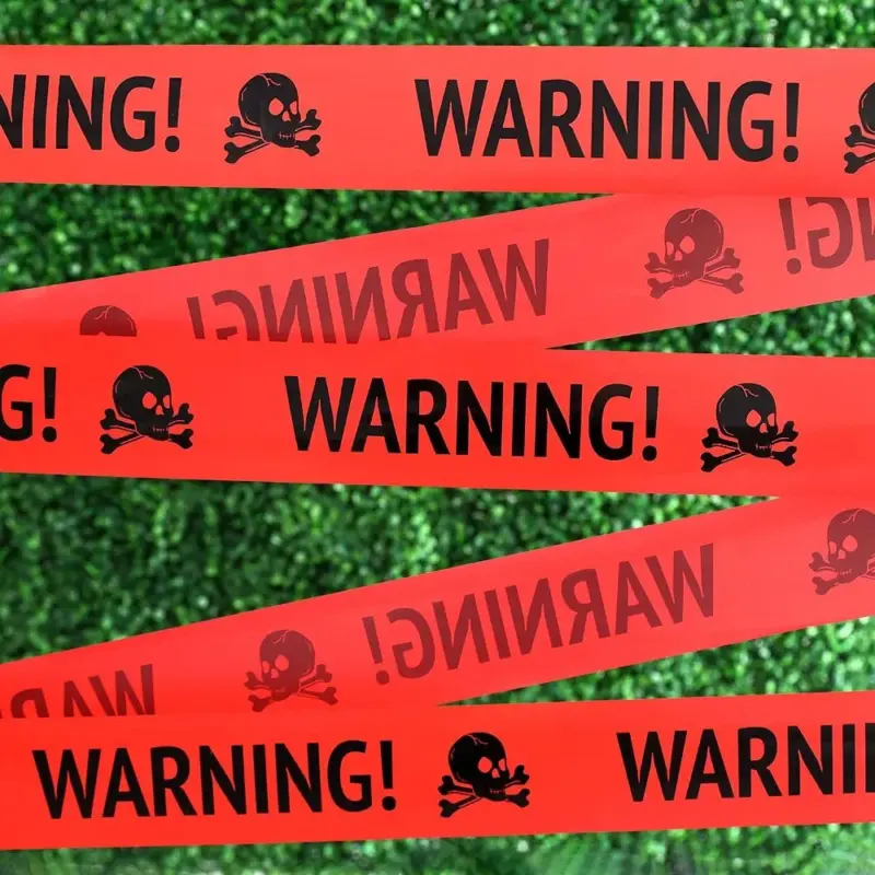 Halloween Warning Caution Tape Warning Line Halloween Decoration tag1