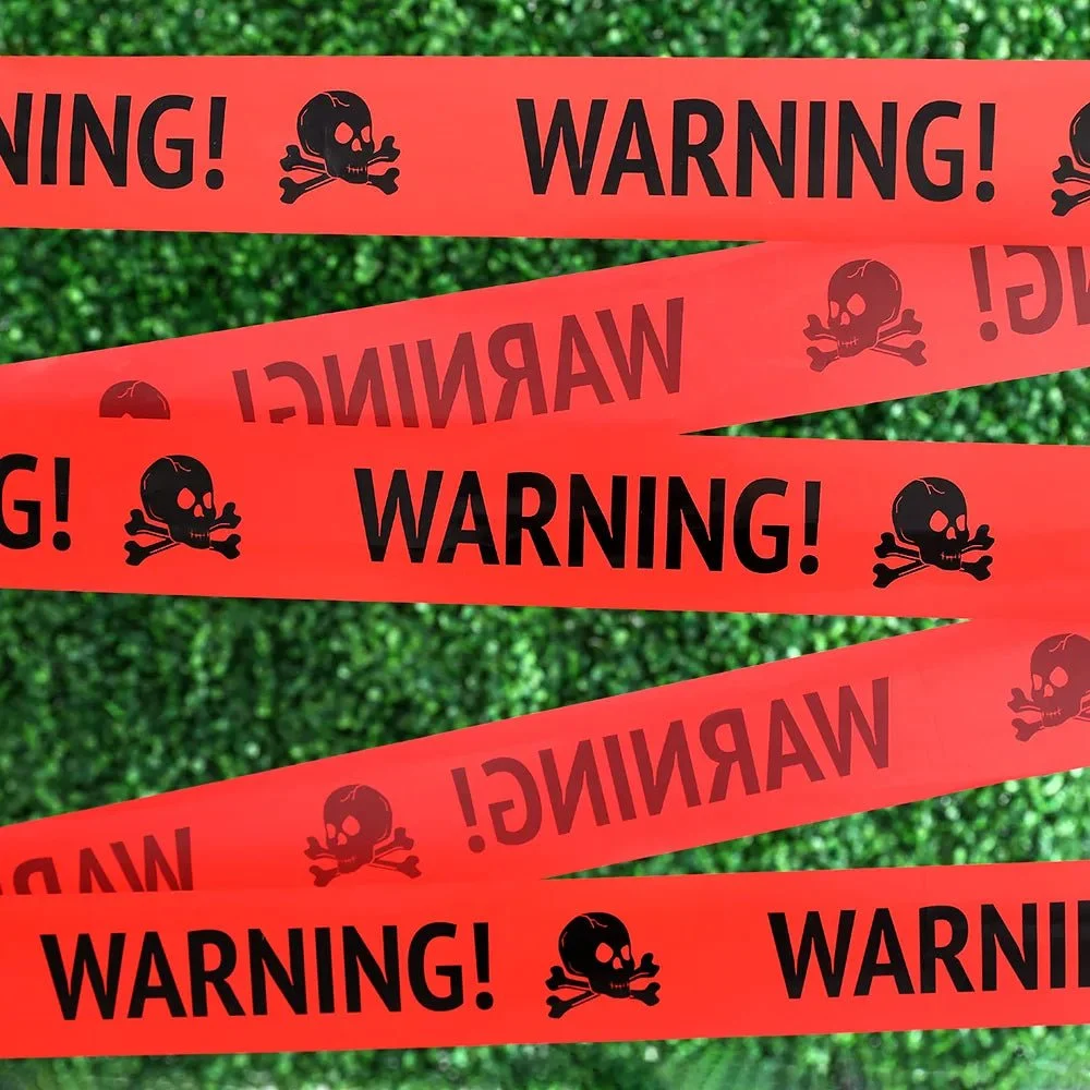 Halloween Warning Caution Tape - Warning Line Halloween Decoration -  - #tag1#