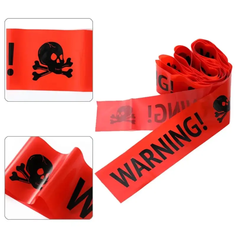 Halloween Warning Caution Tape Warning Line Halloween Decoration tag1