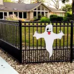 Halloween White Spooky Ghost Flag tag1