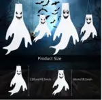 Halloween Windsock Ghost Face Windsock Flag Hanging Outdoor Decoration For Yard Garden Patio Halloween Decorations For Home tag1