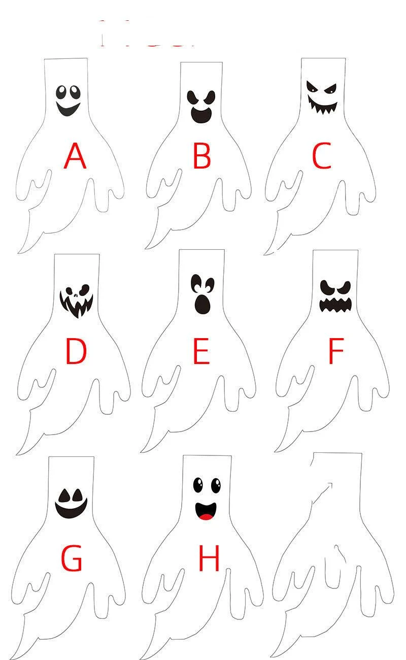Halloween Windsock Ghost Face Windsock Flag Hanging Outdoor Decoration For Yard Garden Patio Halloween Decorations For Home -  - #tag1#