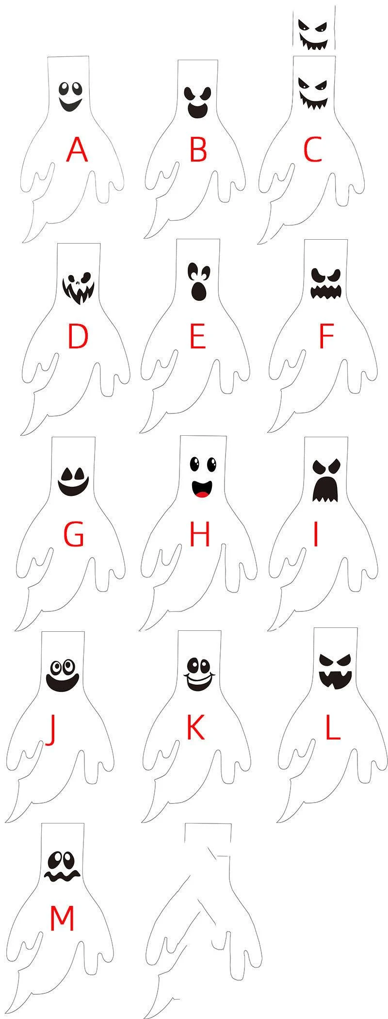 Halloween Windsock Ghost Face Windsock Flag Hanging Outdoor Decoration For Yard Garden Patio Halloween Decorations For Home -  - #tag1#