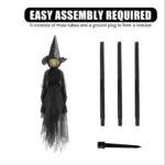 Halloween Witch Decoration Ghost House Layout Props tag1
