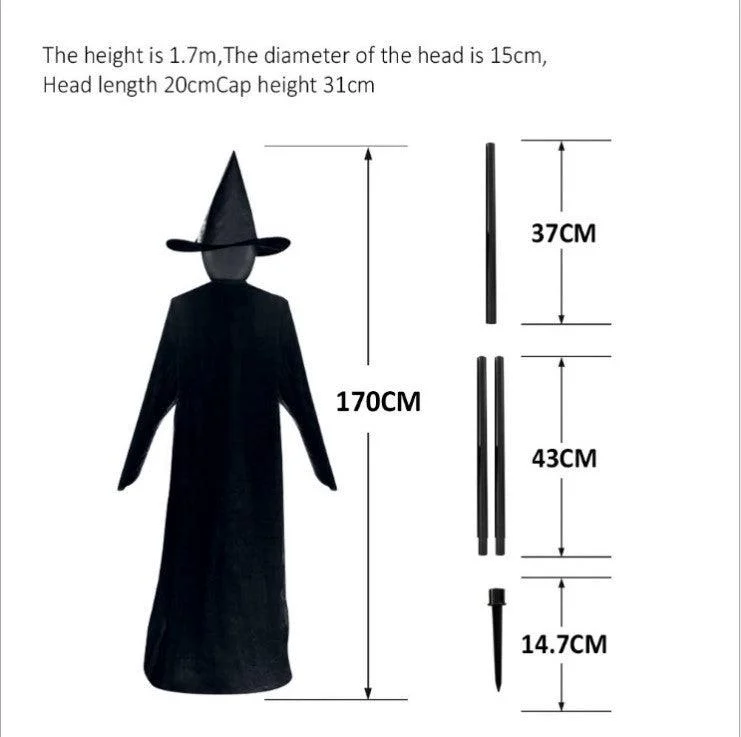 Halloween Witch Decoration Ghost House Layout Props -  - #tag1#