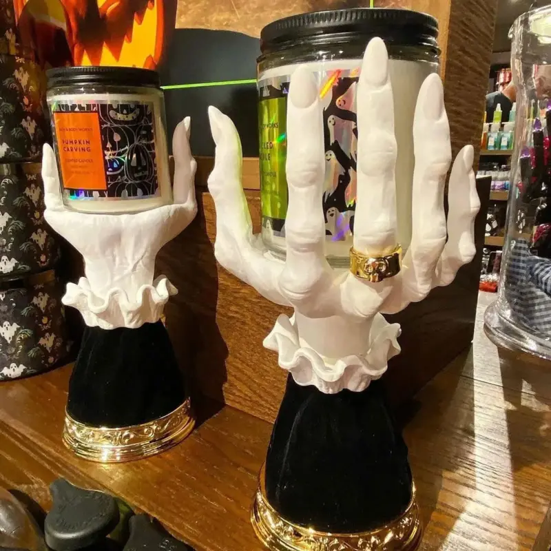 Halloween Witch Finger Horror Candle Holder Witch Finger for Home Decor tag1