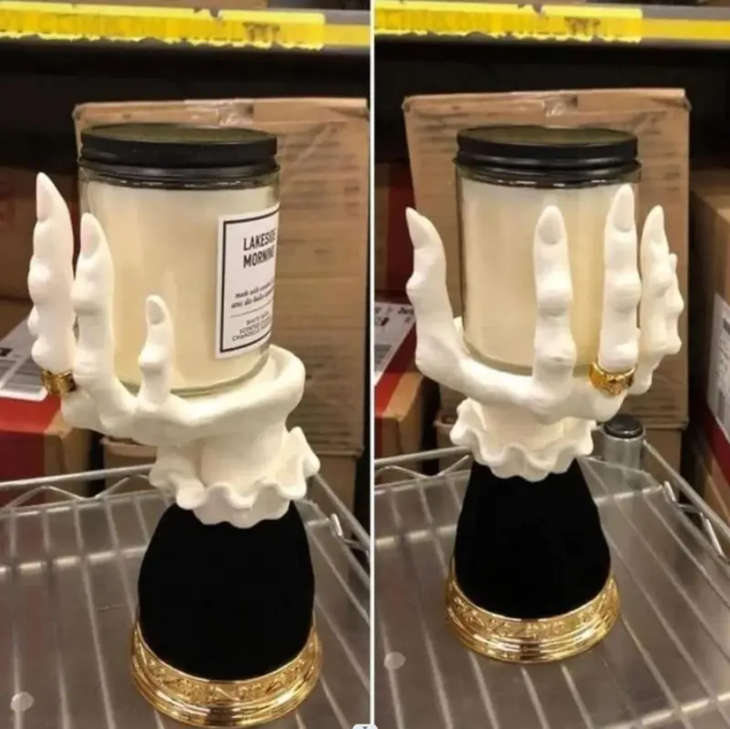 Halloween Witch Finger Horror Candle Holder Witch Finger for Home Decor tag1