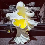 Halloween Witch Ghost Ornaments Home Led Decorations tag1