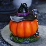 Halloween Witch Pumpkin House Decoration tag1