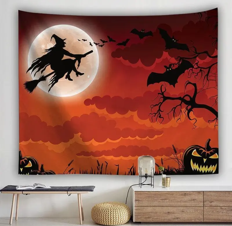 Halloween Witch Tapestry tag1